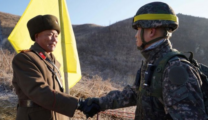 Корея, граница, КНДР, Южная Корея