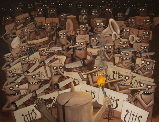 Вася Ложкин: Оркестр Нечеловеческой Музыки, 2013-2015 